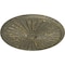 Ekena Millwork Leandros Ceiling Medallion (Canopies up to 5"), 33 1/8"OD x 3 1/2"ID x 1 3/8"P, Witch Hazel Crackle CM33LEWHC - alternate 4